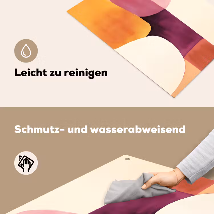 Vormen - Abstract - Kleurrijk Inductie beschemer met haakjes klein -ky-schoon-de