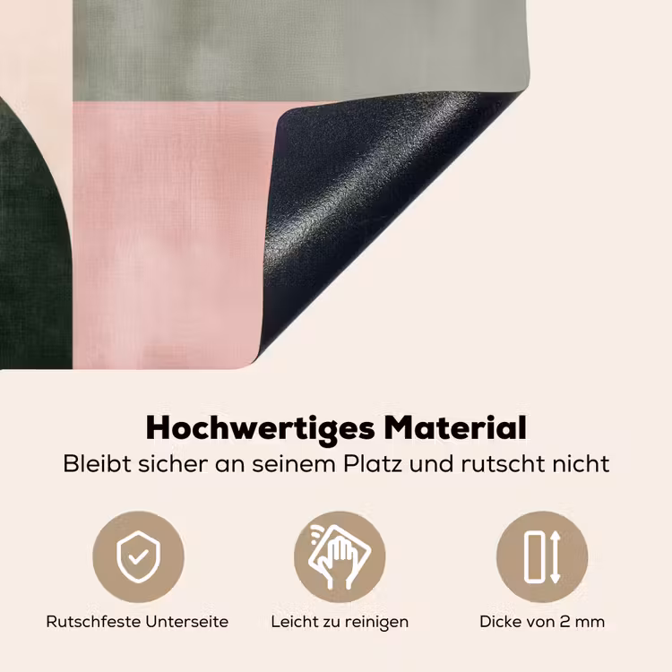 Vormen - Abstract - Cirkel - Zwart Inductie beschemer met haakjes klein -ky-onderkant-de