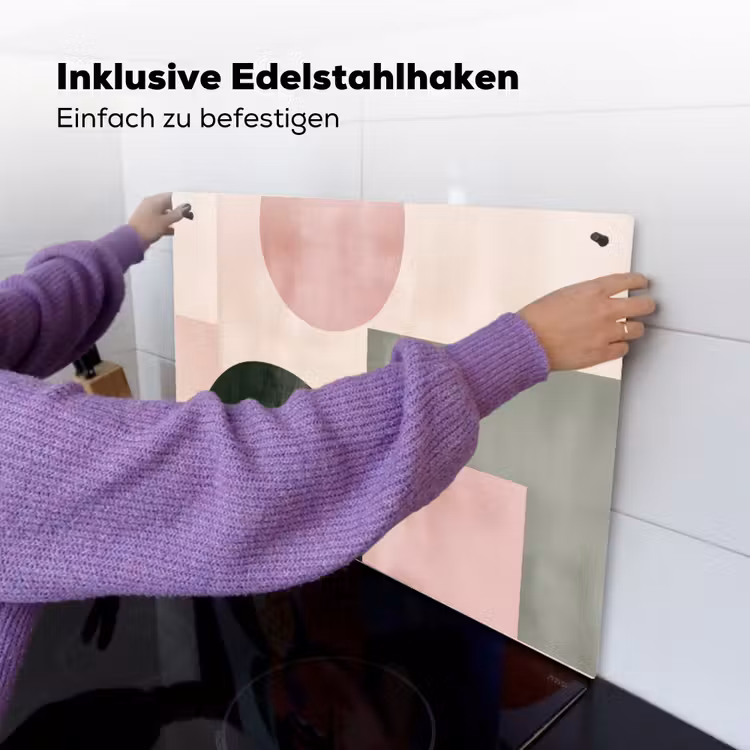Vormen - Abstract - Cirkel - Zwart Inductie beschemer met haakjes klein -ky-ophangen-de