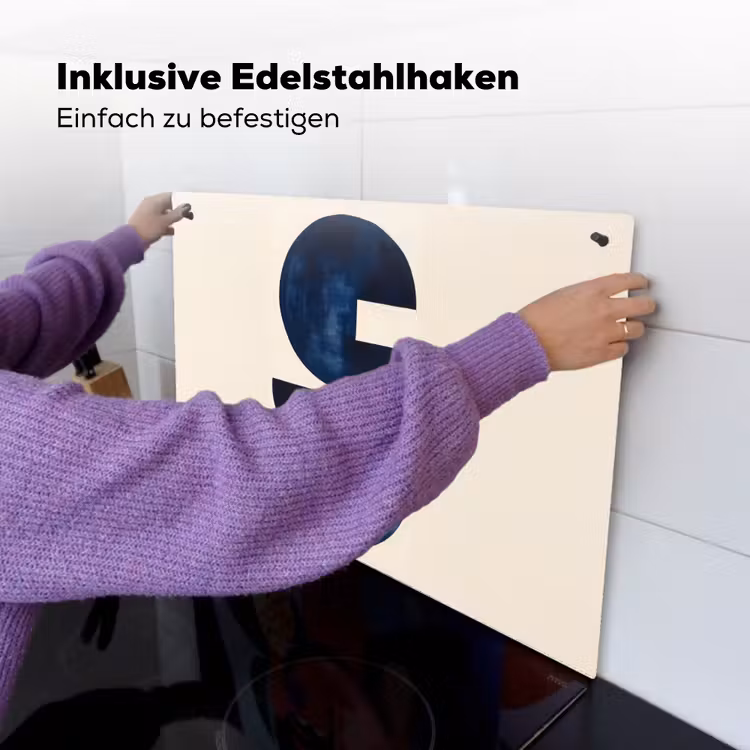 Vormen - Blauw - Abstract Inductie beschemer met haakjes klein -ky-ophangen-de