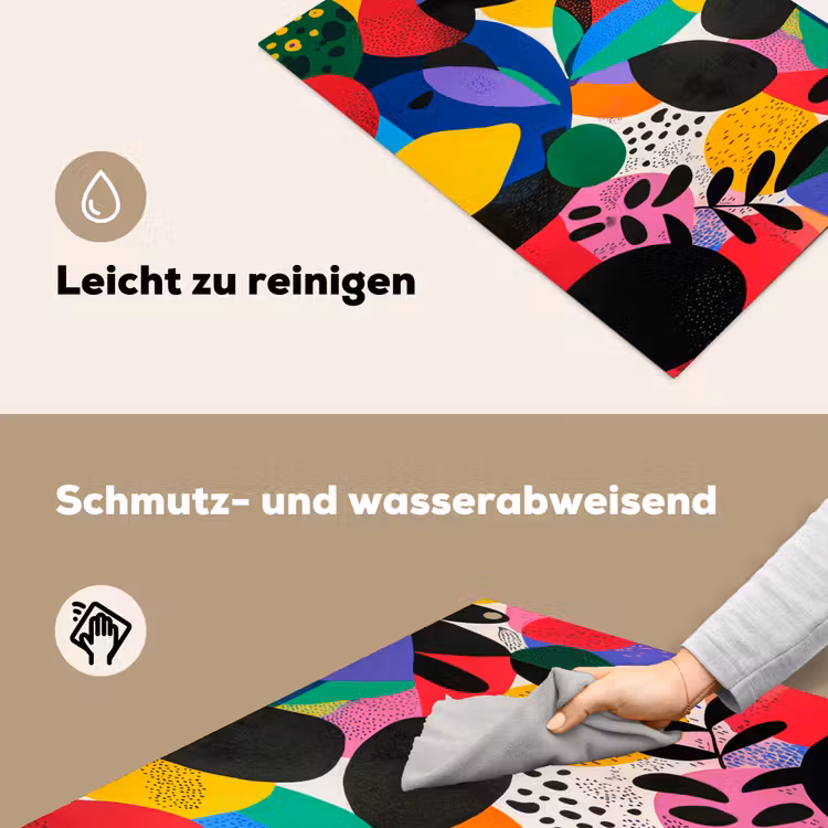 Vormen - Stippen - Kleurrijk Inductie beschemer met haakjes klein -ky-schoon-de