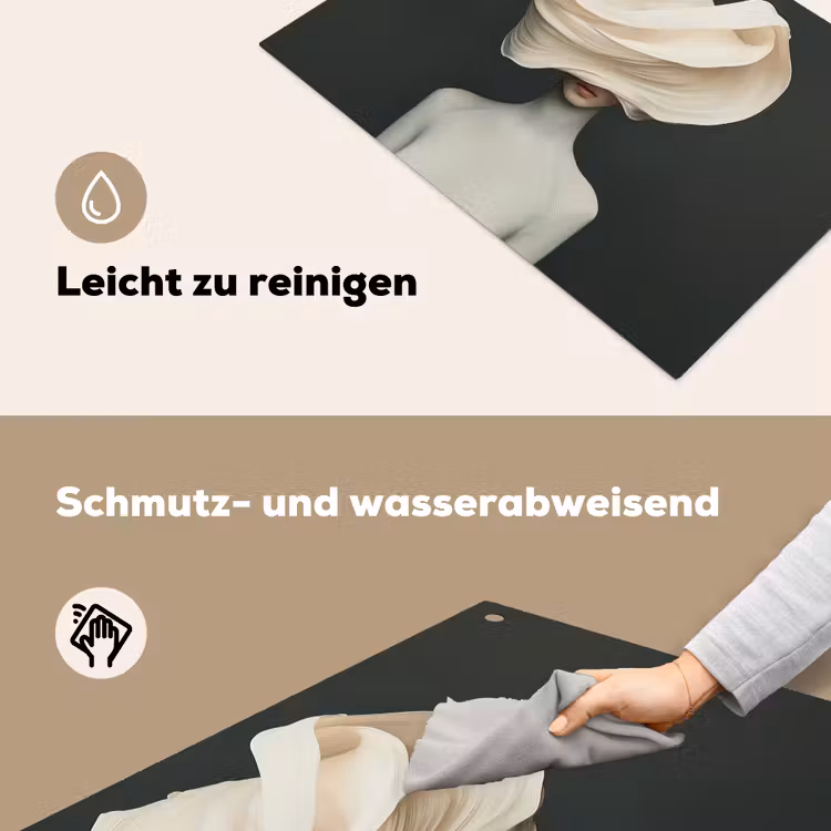 Vrouw - Beige - hoed Inductie beschemer met haakjes klein -ky-schoon-de
