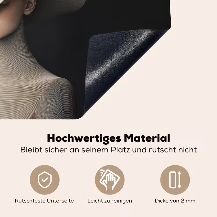 Vrouw - Golvende - Hoed Inductie beschemer met haakjes klein -ky-onderkant-de