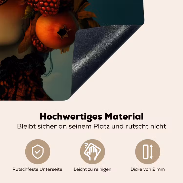 Vrouw - Granaatappel - Herfst - Zonnebril Inductie beschemer met haakjes klein -ky-onderkant-de