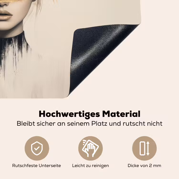 Vrouw - Hoed - Verf Inductie beschemer met haakjes klein -ky-onderkant-de
