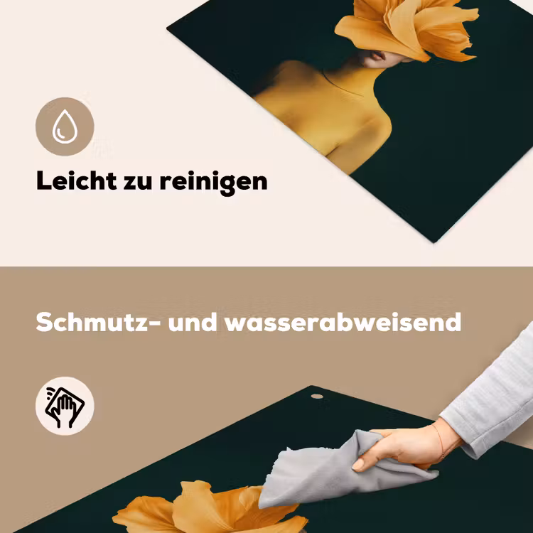 Vrouw - Hoed - Geel Inductie beschemer met haakjes klein -ky-schoon-de