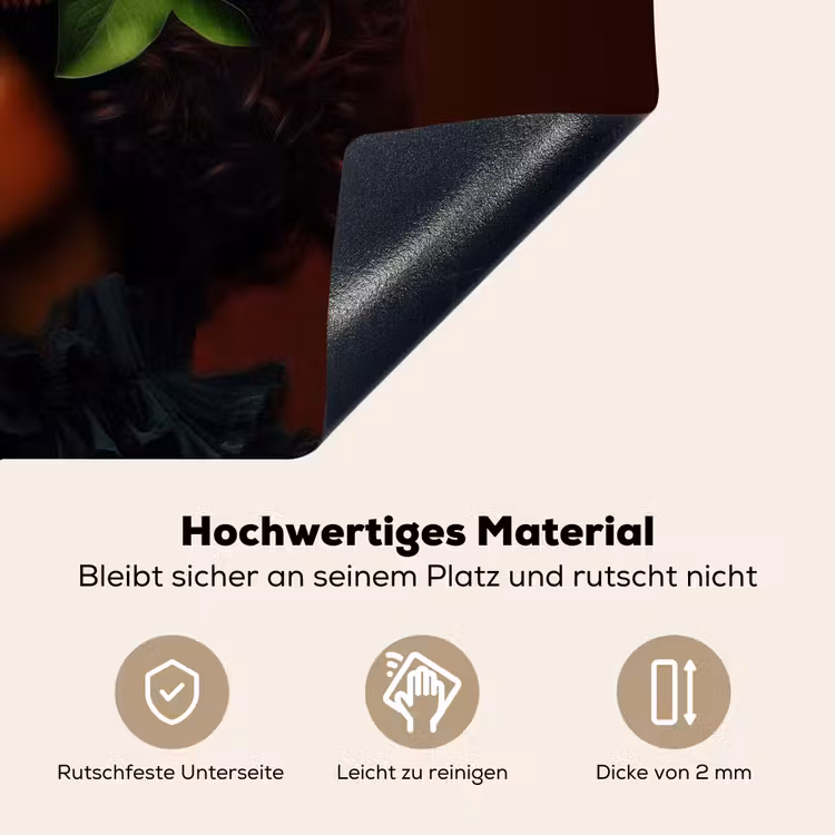 Vrouw - lychee - exotisch Inductie beschemer met haakjes klein -ky-onderkant-de