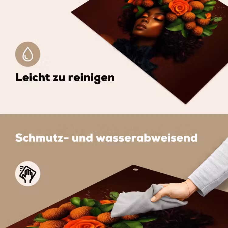 Vrouw - lychee - exotisch Inductie beschemer met haakjes klein -ky-schoon-de