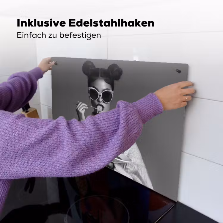 Vrouw - Pasta - Zonnebril Inductie beschemer met haakjes klein -ky-ophangen-de