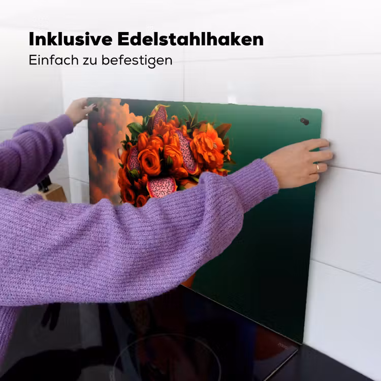 Vrouw - Drankenfruit - Rozen Inductie beschemer met haakjes klein -ky-ophangen-de