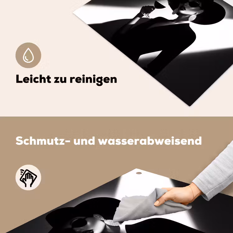 Vrouw - Wijn - Chic Inductie beschemer met haakjes klein -ky-schoon-de