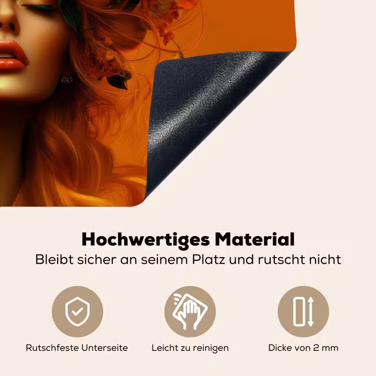 Vrouw - Citroenen - Bloesem - Geel Inductie beschemer met haakjes klein -ky-onderkant-de