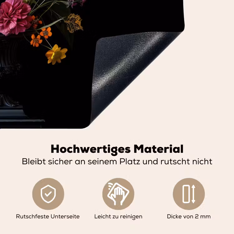 Lente - Bloemen - Klassiek - Vaas Inductie beschemer met haakjes klein -ky-onderkant-de