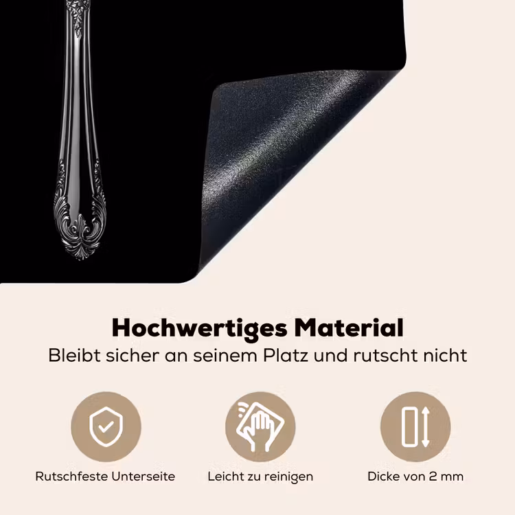 Vork - Mes - Zilver Inductie beschemer met haakjes klein -ky-onderkant-de
