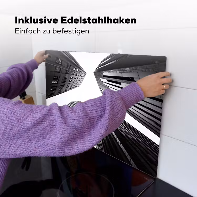Gebouwen - Lucht - Zwart Inductie beschemer met haakjes klein -ky-ophangen-de