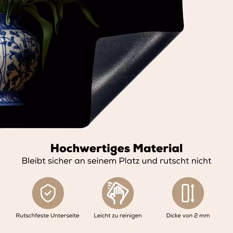 Geel - Tulpen - Vaas - Bloemen Inductie beschemer met haakjes klein -ky-onderkant-de