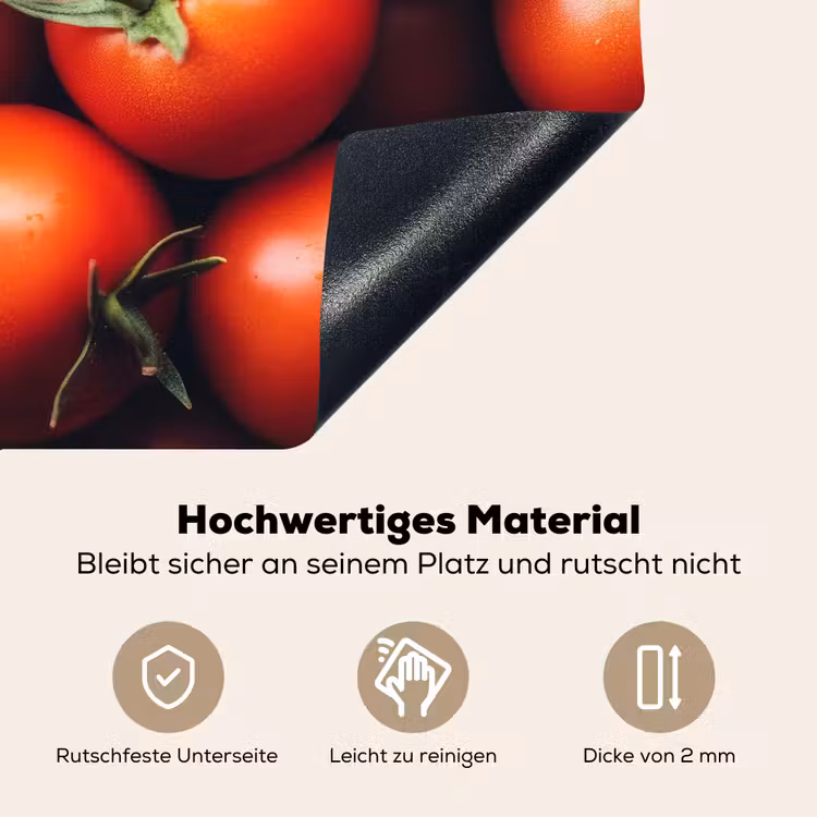 Groente - Rood - Tomaten Inductie beschemer met haakjes klein -ky-onderkant-de