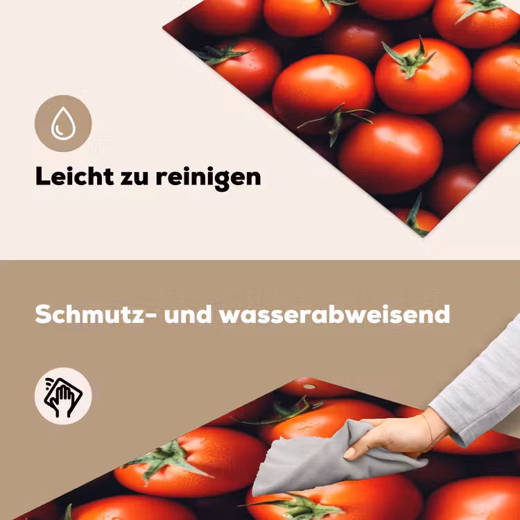 Groente - Rood - Tomaten Inductie beschemer met haakjes klein -ky-schoon-de