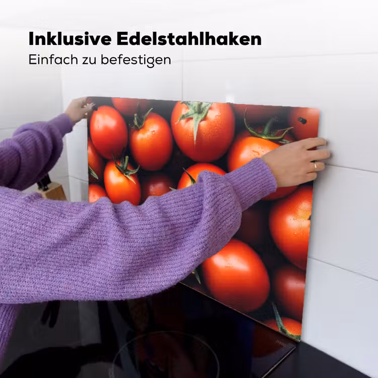 Groente - Rood - Tomaten Inductie beschemer met haakjes klein -ky-ophangen-de