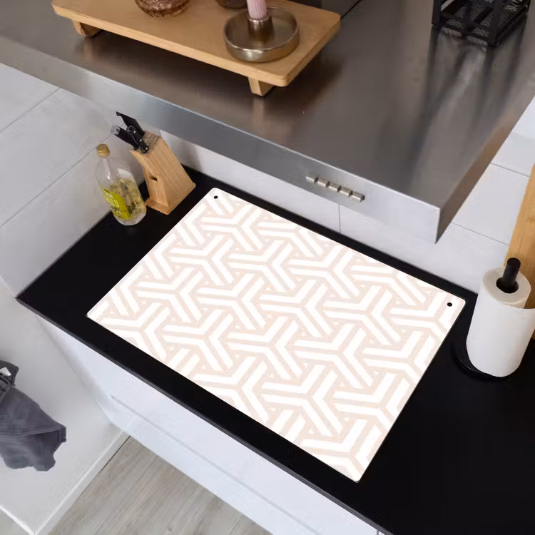 Geometrie - Lijn - Vorm - Patroon Inductie beschemer met haakjes klein 777 -sfeer1