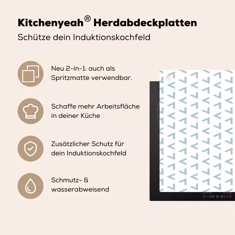 Geometrie - Patronen - Abstract Inductie beschemer met haakjes klein 777 -ky-usp-de