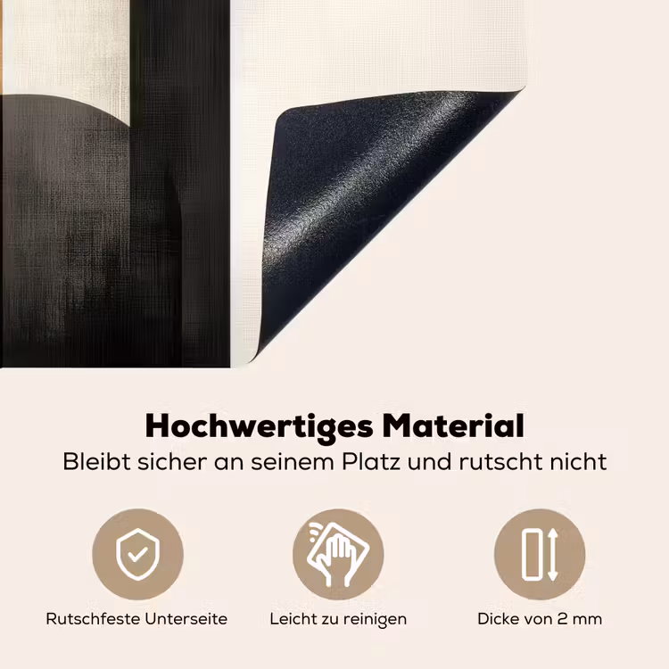 Geometrische - Vormen - Wit Inductie beschemer met haakjes klein -ky-onderkant-de