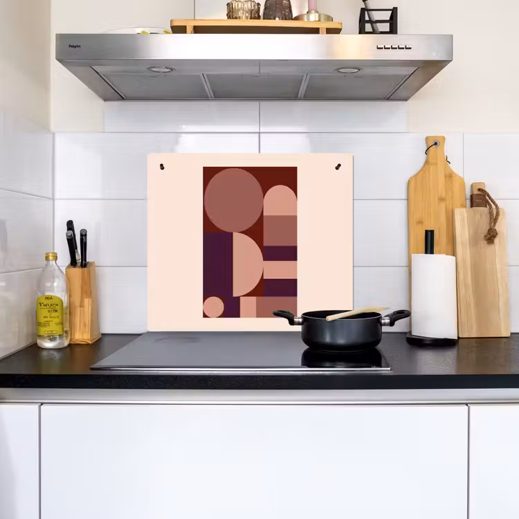 Geometrisch - Cirkels - Rood Inductie beschemer met haakjes middel -sfeer2