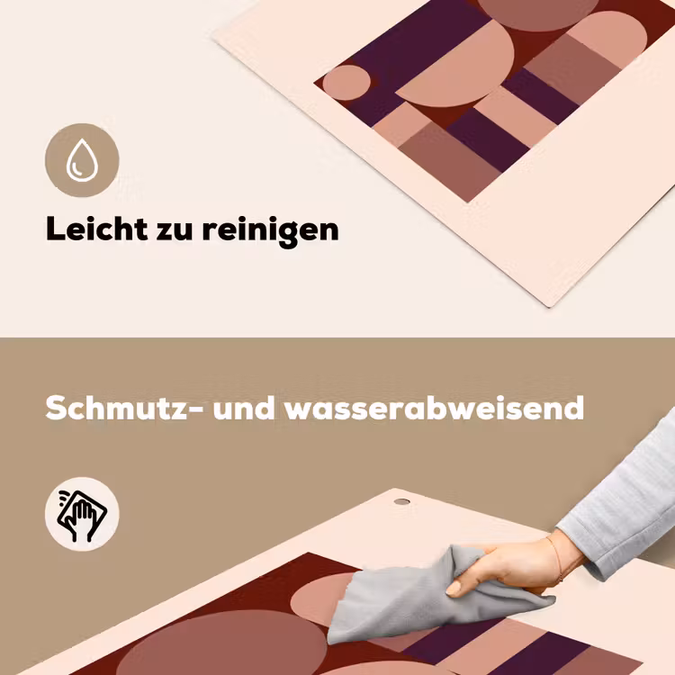 Geometrisch - Cirkels - Rood Inductie beschemer met haakjes middel -ky-schoon-de