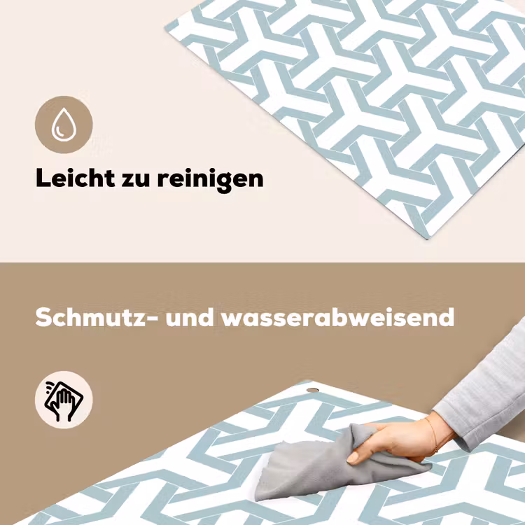 Design - Lijn - Patroon Inductie beschemer met haakjes klein 777 -ky-schoon-de