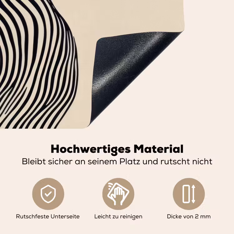Golvend - Lijnen - Abstract - Silhouet Inductie beschemer met haakjes klein -ky-onderkant-de