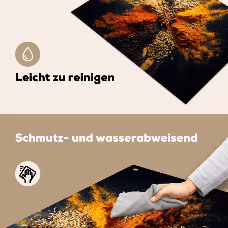 Specerijen - Explosie - Oranje Inductie beschemer met haakjes klein -ky-schoon-de
