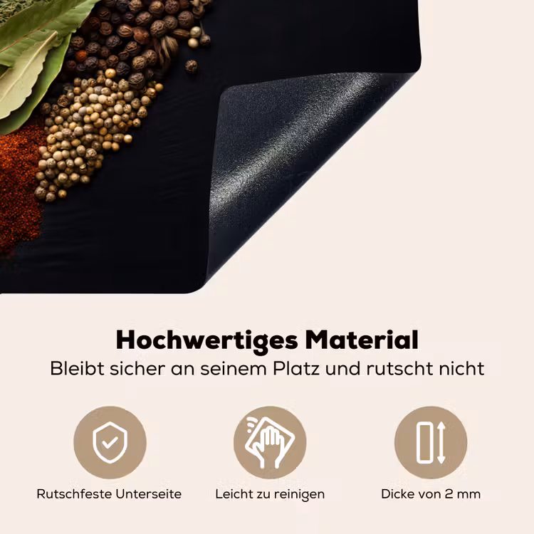 Specerijen - Mix - Hartvorm - Zwart Inductie beschemer met haakjes klein -ky-onderkant-de