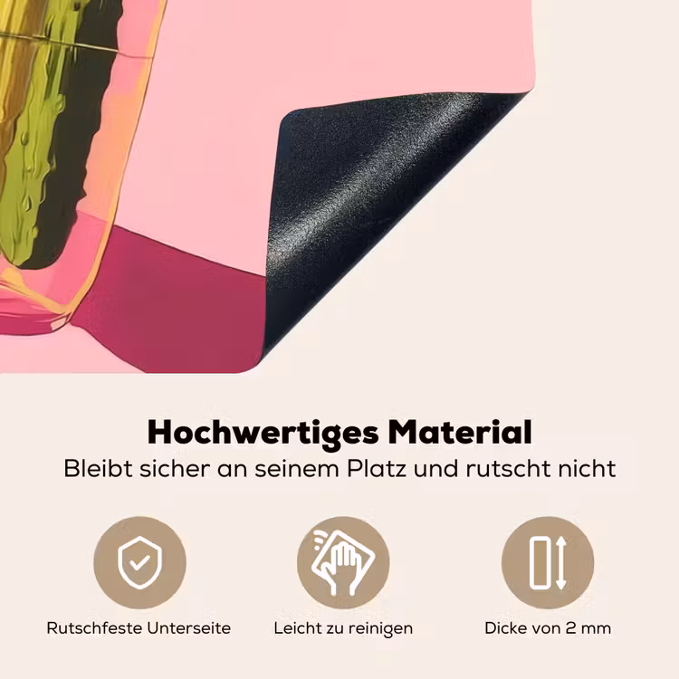 Augurken - Pot - Schaduw - Roze Inductie beschemer met haakjes klein -ky-onderkant-de