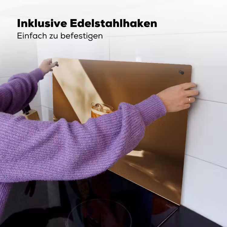 Glas - Ijskoffie - Schaduw - Bruin Inductie beschemer met haakjes klein -ky-ophangen-de