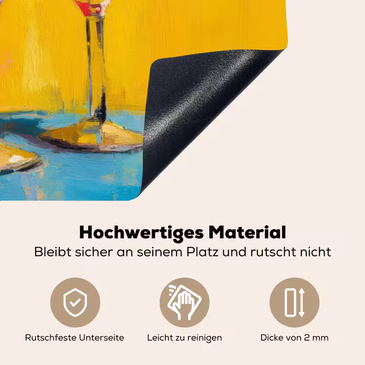 Glazen - Cocktail - Citroen - Kers Inductie beschemer met haakjes middel -ky-onderkant-de