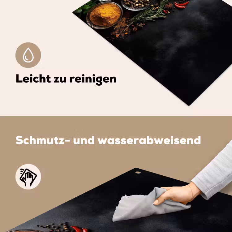 Glazen - Bakjes - Blaadjes - Kruiden Inductie beschemer met haakjes klein -ky-schoon-de