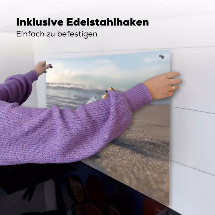 Glazenfles - Post - Zee - Zand Inductie beschemer met haakjes middel -ky-ophangen-de