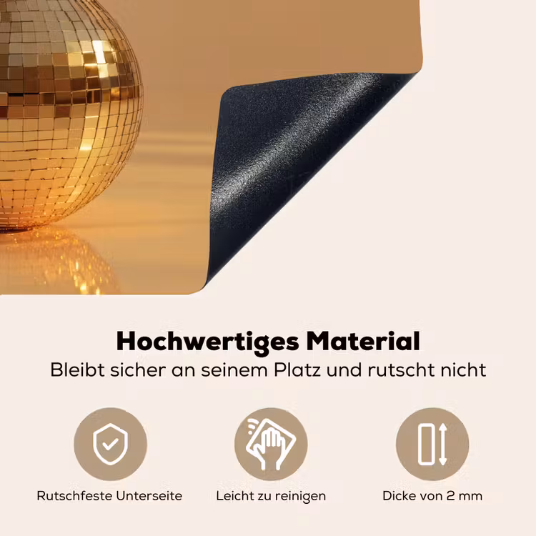 Goud - Disco - Glitter - Peer Inductie beschemer met haakjes klein -ky-onderkant-de