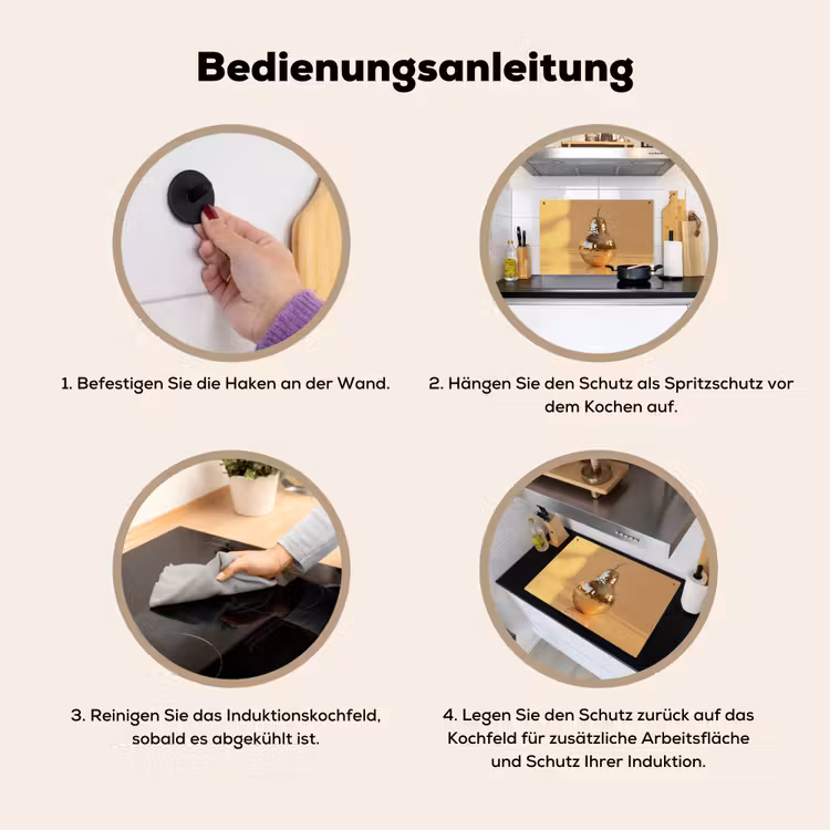 Goud - Disco - Glitter - Peer Inductie beschemer met haakjes klein -ky-gebruik-de
