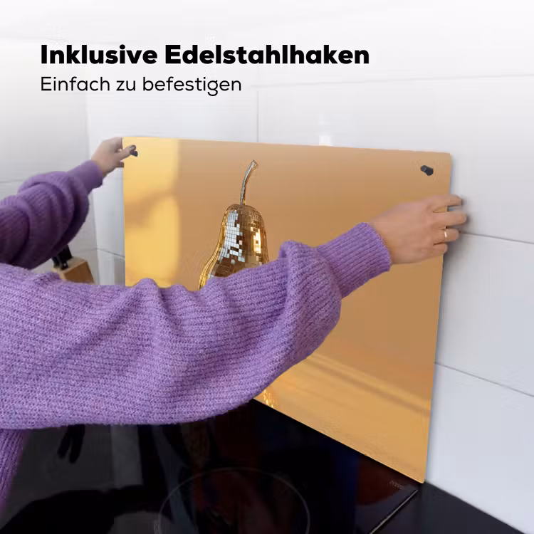 Goud - Disco - Glitter - Peer Inductie beschemer met haakjes klein -ky-ophangen-de