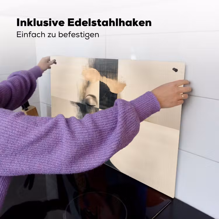 Goud - Vrouw - Rechthoeken Inductie beschemer met haakjes klein -ky-ophangen-de