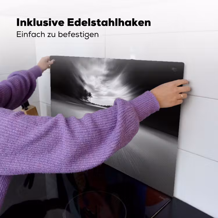 Golfbal - Wazig - Zwart Inductie beschemer met haakjes klein -ky-ophangen-de