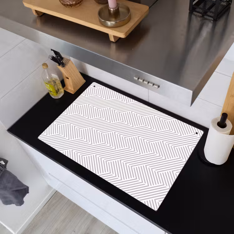 Grafisch - Patroon - Modern - Geometrisch Inductie beschemer met haakjes klein 777 -sfeer1