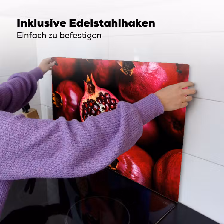 Granaatappel - Rood - Fruit Inductie beschemer met haakjes klein -ky-ophangen-de
