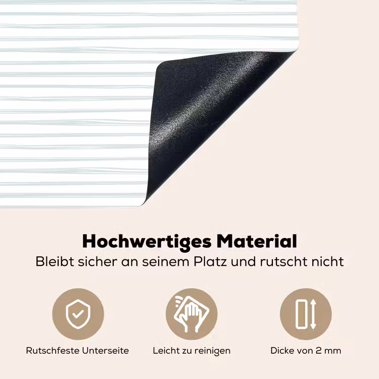 Zee - Sfeer - Strepen - Groen Inductie beschemer met haakjes klein 777 -ky-onderkant-de