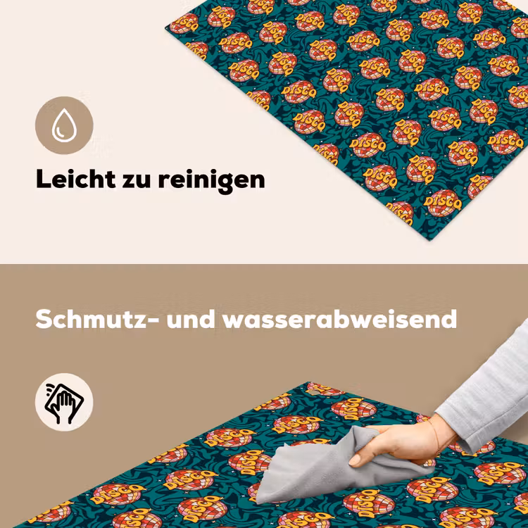 Groen - Disco - Patroon Inductie beschemer met haakjes klein 777 -ky-schoon-de
