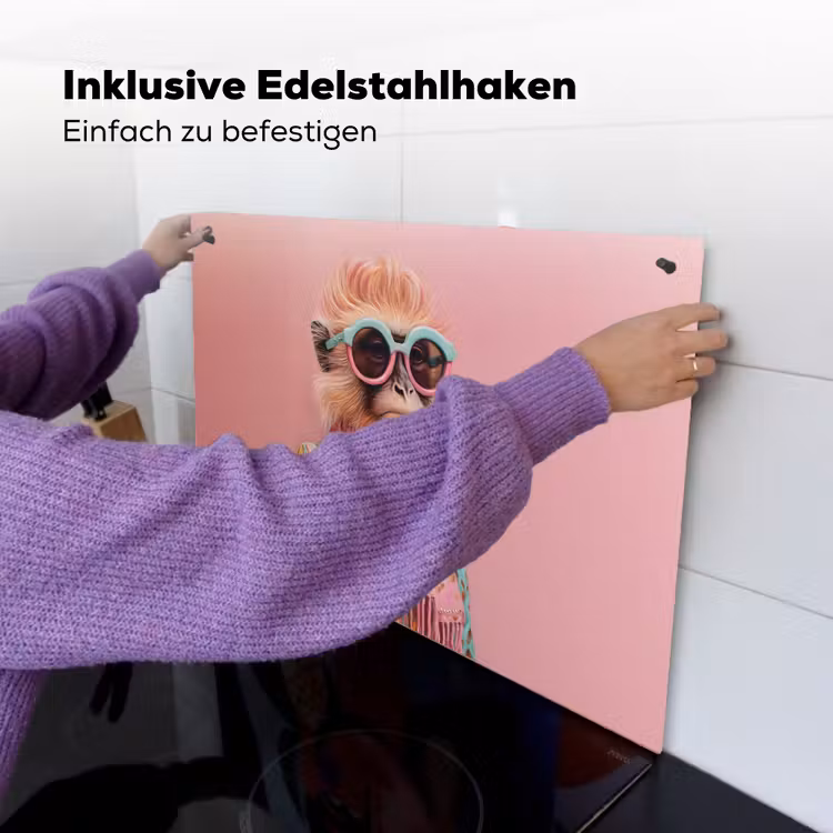 Sjaal - Aap - Zonnebril - Jasje Inductie beschemer met haakjes klein -ky-ophangen-de