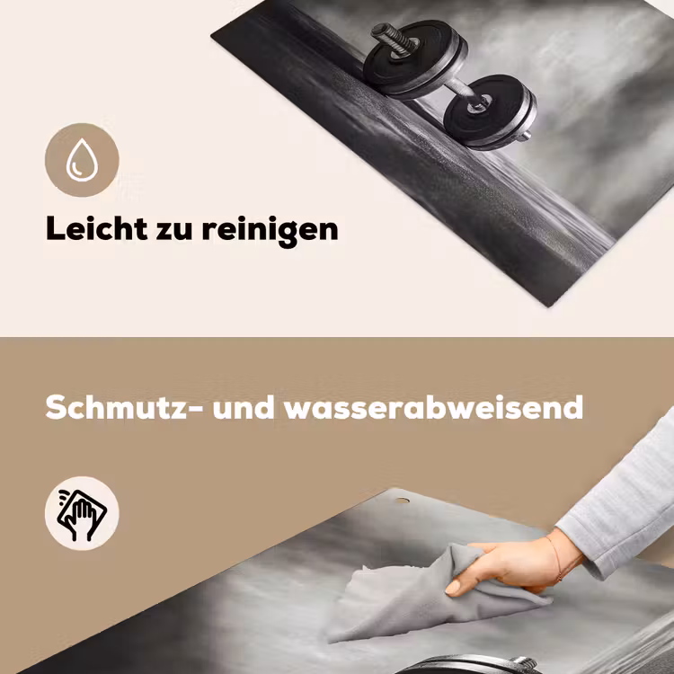 Halter - Gewichten - Zwart Inductie beschemer met haakjes klein -ky-schoon-de