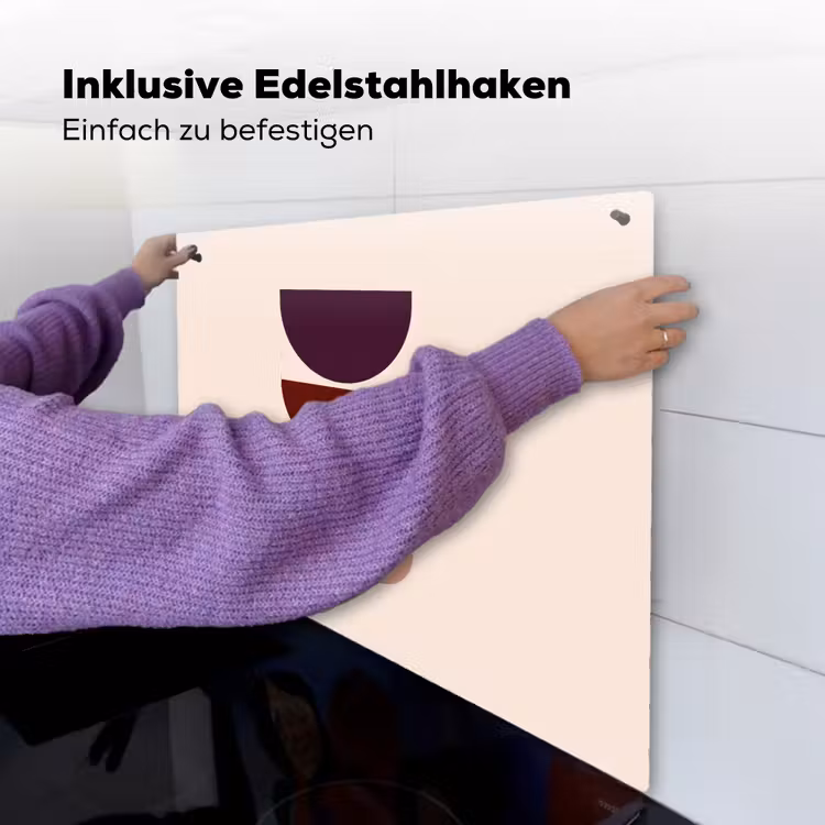 Harmonieus - Symmetrisch - Rood Inductie beschemer met haakjes middel -ky-ophangen-de
