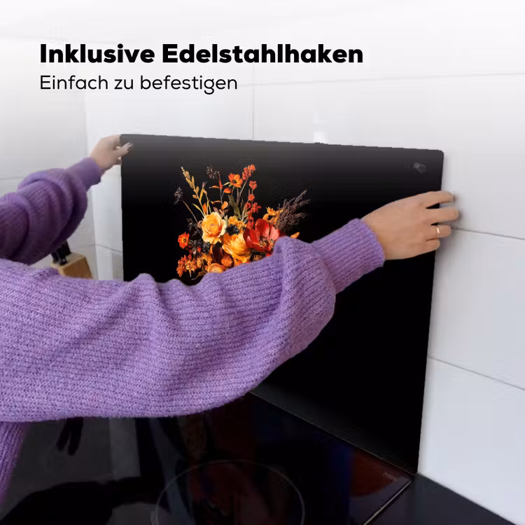 Herfst - Boeket - Oranje Inductie beschemer met haakjes klein -ky-ophangen-de